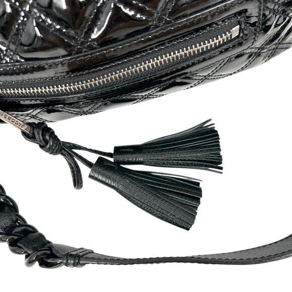 Marc Jacobs Stam Black Patent Leather Quilted Handbag - Picture 5 of 13